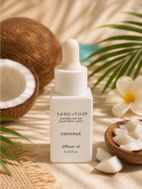 SAND+FOG Coconut Diffuser Oil .33 fl oz./10 mL - White Bottle